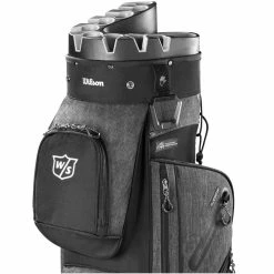 Wilson I-Lock 3 Cart Bag - Black/Charcoal -Clubs Sales Shop wilson i lock 3 cart bag black charcoal 2