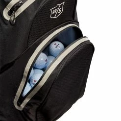 Wilson Staff Exo Dry Waterproof Cart Bag - Staff Red/Black/White -Clubs Sales Shop wilson staff exo dry cart bag detail 2