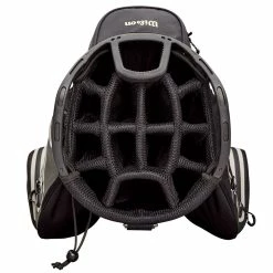 Wilson Staff Exo Dry Waterproof Cart Bag - Staff Red/Black/White -Clubs Sales Shop wilson staff exo dry cart bag divider