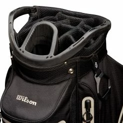 Wilson Staff Exo Dry Waterproof Cart Bag - Staff Red/Black/White -Clubs Sales Shop wilson staff exo dry cart bag divider 2