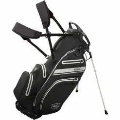 Wilson Staff Exo Dry Waterproof Stand Bag - Black/Charcoal/Silver -Clubs Sales Shop wilson staff exo dry waterproof stand bag blackcharcoalsilver 2