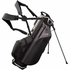 Wilson Staff Feather Stand Bag - Black/Charcoal/Silver -Clubs Sales Shop wilson staff feather stand bag blackcharcoalsilver3