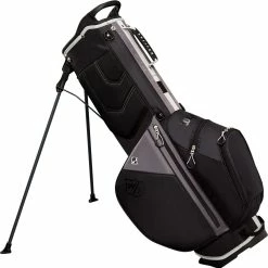 Wilson Staff Feather Stand Bag - Black/Charcoal/Silver -Clubs Sales Shop wilson staff feather stand bag blackcharcoalsilver4